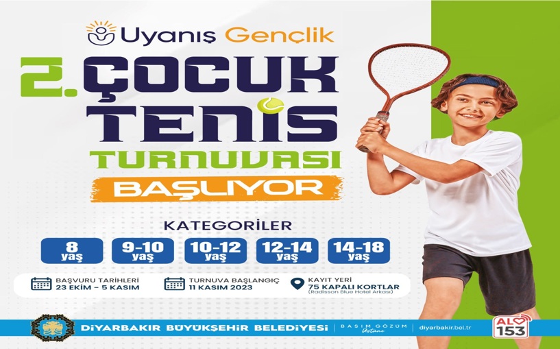 2. Çocuk Tenis Turnuvası başlıyor