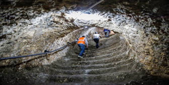 Eğil'deki antik tüneller turizme kazandırıldı