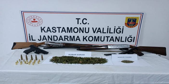 Kastamonu'da uyuşturucu operasyonlarında 2 zanlı yakalandı