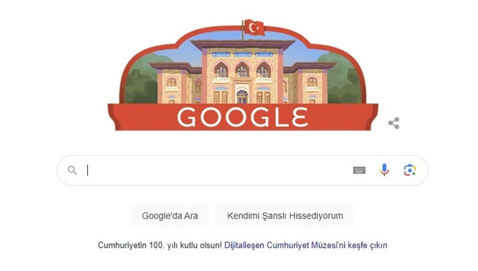 Google'dan Türkiye Cumhuriyeti'nin 100. yılına özel kutlama 