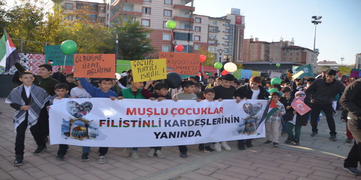 Muşlu çocuklar, Filistinli çocuklar için yürüdü