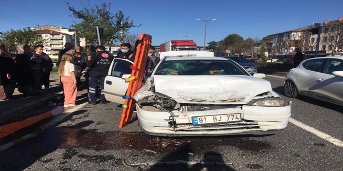 Düzce'de Trafik kazası 5 kişi yaralandı