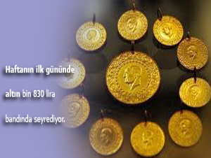 Altının gram fiyatı 1830 lira seviyesinde