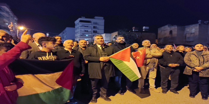 Hatay'da Destek yürüyüşleri sürüyor