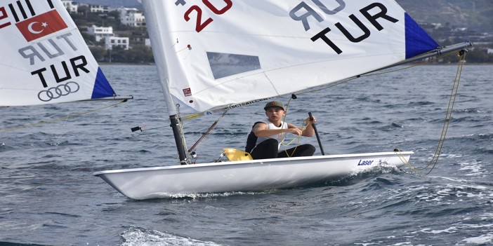 ILCA 6 Yelken Genç Milli Takımı adayları, Muğla'daki kampta performanslarını gösterdi