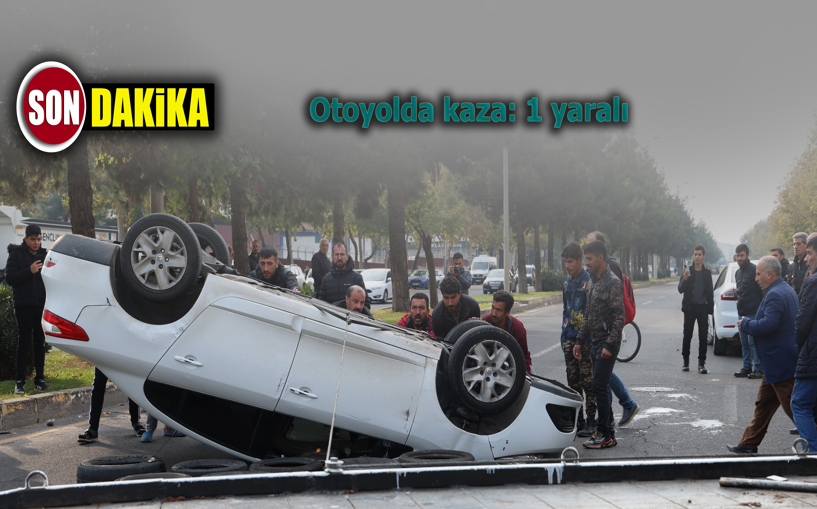 Otomobil takla attı: 1 yaralı