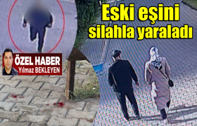 Eski eşini silahla yaraladı