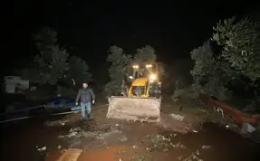 Çanakkale'de sağanak ve fırtına Assos'ta zarara neden oldu