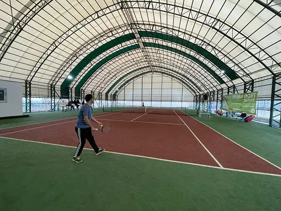 Kayapınar’da 119 kişi tenis kortunda kozunu paylaştı