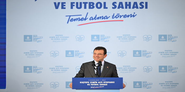 Şişli'de zemin altı otoparkı ve futbol sahasının temeli atıldı