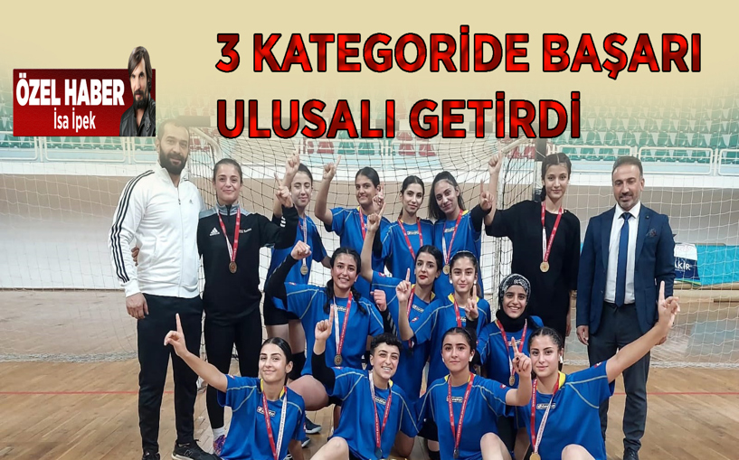 3 Kategoride başarı ulusalı getirdi