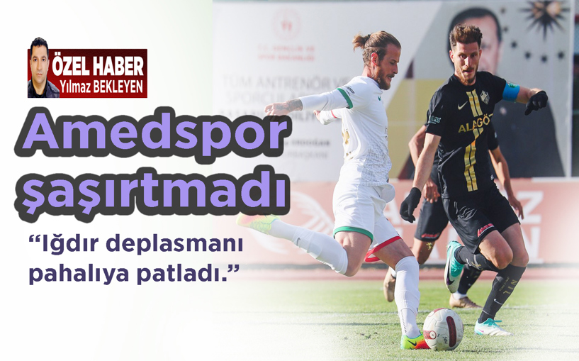 Amedspor şaşırtmadı