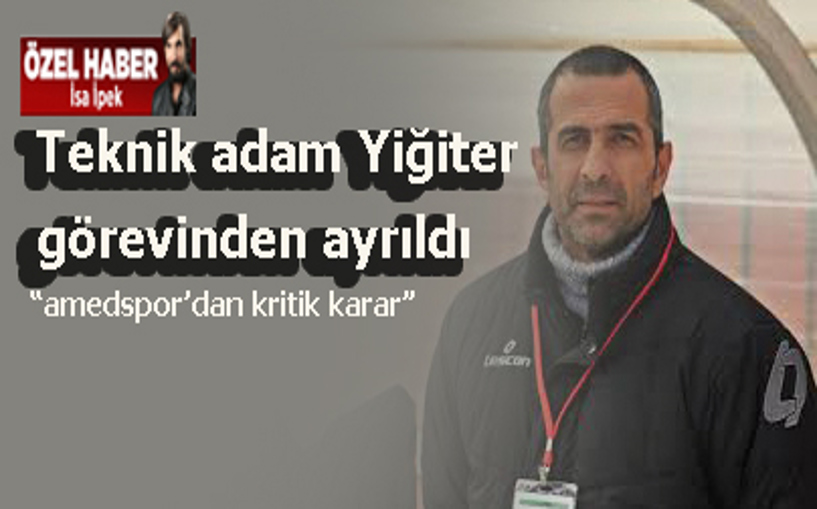 Amedspor'da Murat Yiğiter ayrıldı