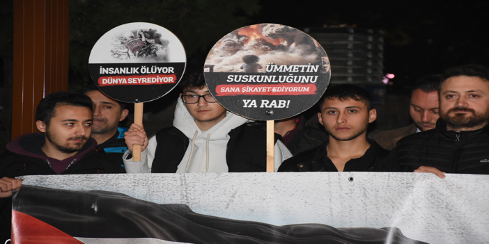 Orta ve Doğu Karadeniz'de İsrail'in Gazze'ye saldırıları protesto edildi