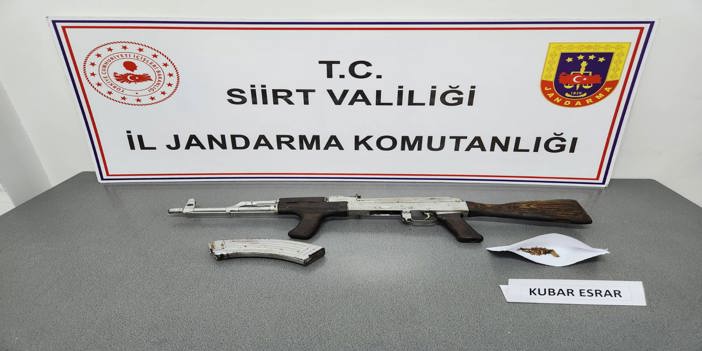 Siirt'te silah ve uyuşturucu ele geçirildi, 2 kişi gözaltına alındı