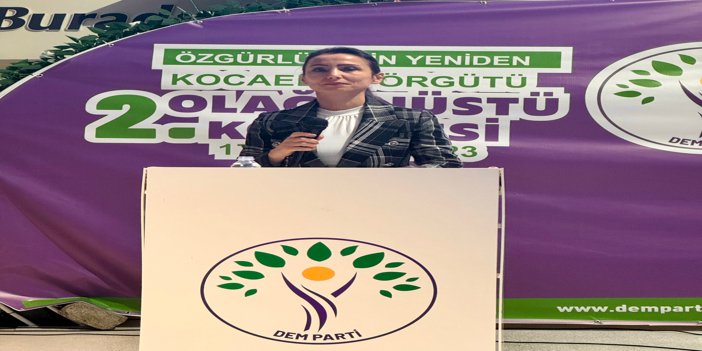 DEM Parti Eş Genel Başkanı Oruç, partisinin Kocaeli il kongresine katıldı