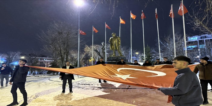 Ardahan'da terör örgütü PKK'ya tepki