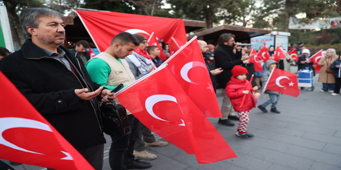 Nevşehir'de terör örgütü PKK'ya tepki