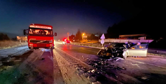 Karabük'te zincirleme trafik kazasında 1 kişi yaralandı