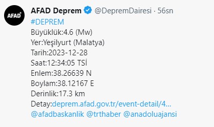  Malatya Valiliğinden kritik deprem açıklaması