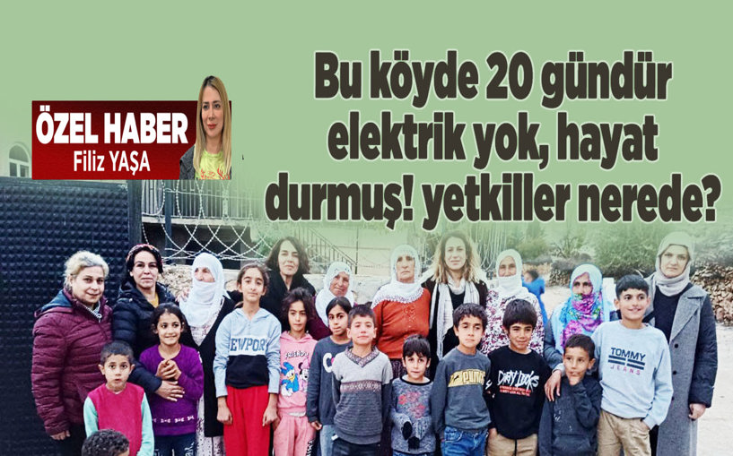  20 gündür karanlıkta ve susuzlar