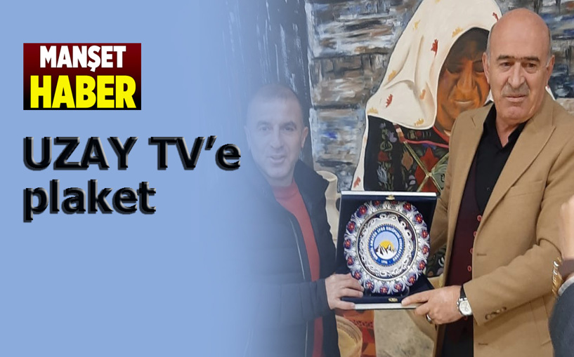 UZAY TV'nin spor yayınlarına plaket