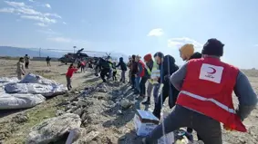 STK'lerin deprem bölgesinde yardım çalışmaları sürüyor