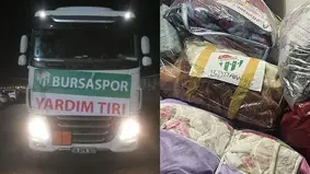 Bursaspor’dan Diyarbakır’a yardım TIR’ı