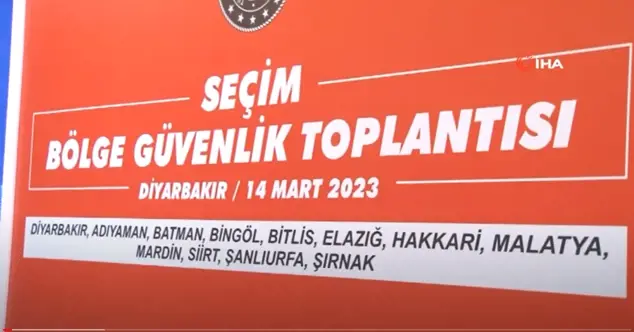 (Video) Diyarbakır'da bölge seçim güvenliği masaya yatırıldı