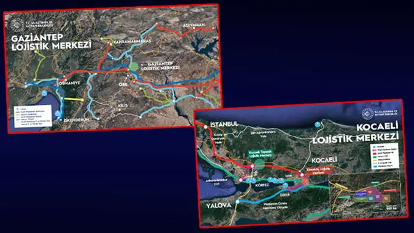 Gaziantep ve Kocaeli’de iki yeni lojistik merkez kuruluyor