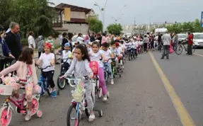 (Video) Diyarbakır'da 280 çocuk sağlık için pedal çevirdi