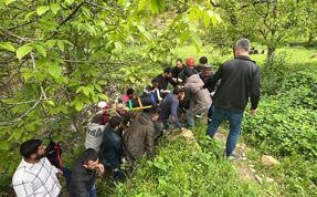 (Vİdeo) Otomobil 150 metre yükseklikteki uçuruma yuvarlandı