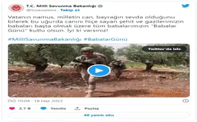 Milli Savunma Bakanlığı’ndan anlamlı Babalar Günü mesajı