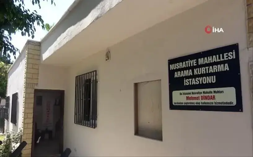 Mersin'de muhtarlık binası arama kurtarma istasyonuna dönüştürüldü