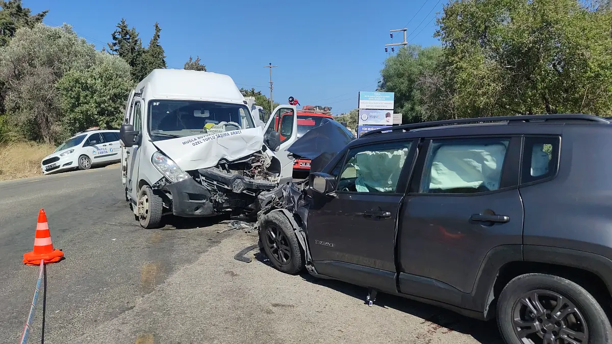 Datça'daki trafik kazasında 18 kişi yaralandı