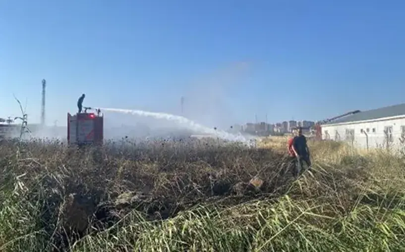 Polis fark etti yangın önlendi