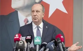 Muharrem İnce'ye 