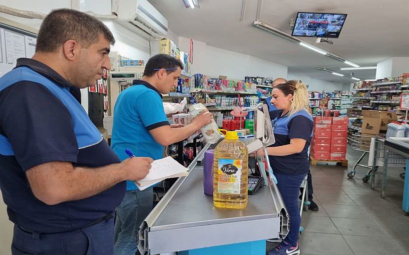 Bağlar Zabıtadan zincir marketlere etiket kontrolü ve gıda denetimi