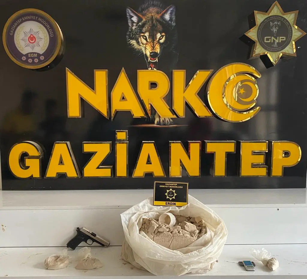 Gaziantep'te 11 kilo eroin ele geçirildi