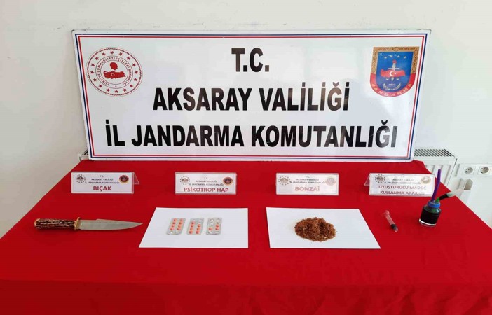 Aksaray jandarmadan uyuşturucu operasyonu: 5 gözaltı