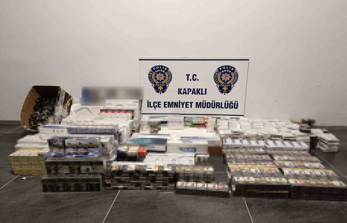 Kapaklı’da 971 paket kaçak sigara ele geçirildi