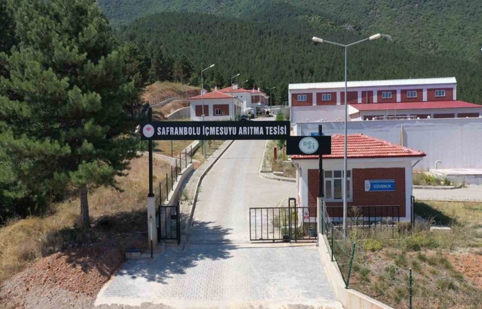 Safranbolu’daki su arıtma tesisinde 24 bin metreküp su arıtılıyor