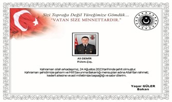 Ordu’ya şehit ateşi düştü