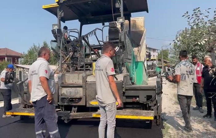 Düzce’de 100 kilometre köy yolu asfaltlanacak