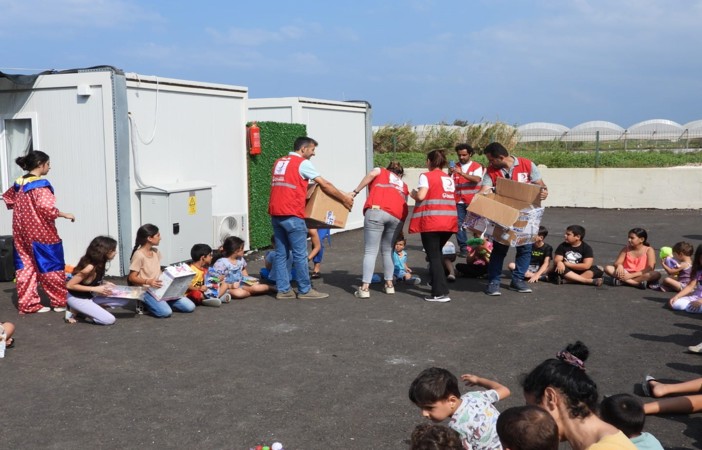 Samandağ’da depremzede çocuklar için etkinlik düzenlendi