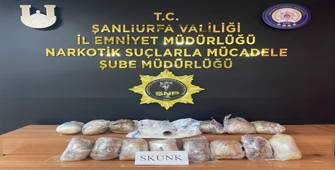 Şanlıurfa'da 8 kilo 800 gram sentetik uyuşturucu ele geçirildi