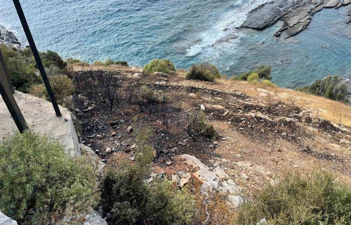 Antalya’da otluk alanda çıkan yangın büyümeden söndürüldü