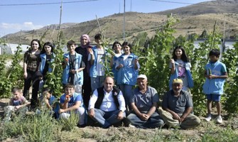 Çocuklar Eko-Köyde tarım hakkında bilgilendirildi