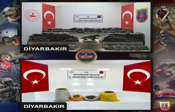 Diyarbakır’da 315 kilo esrar ele geçirildi