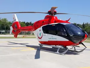 Diyarbakır'da boğulma tehlikesi geçiren çocuk ambulans helikopterle hastaneye yetiştirildi